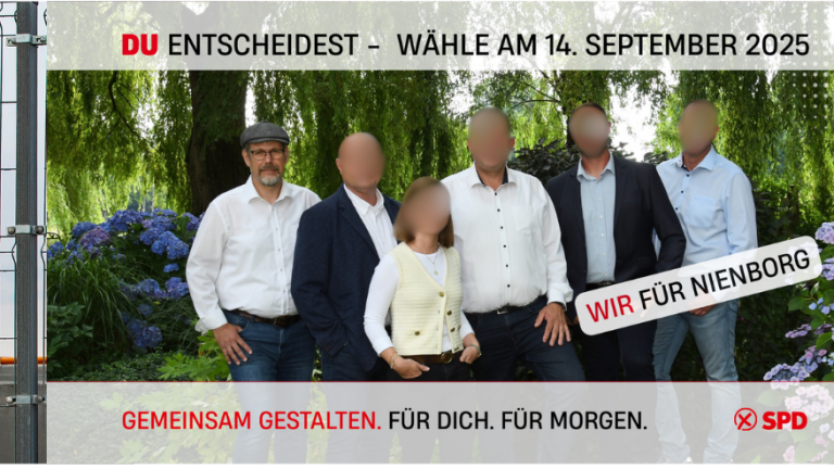 Bauzaunbanner Wahlaufruf